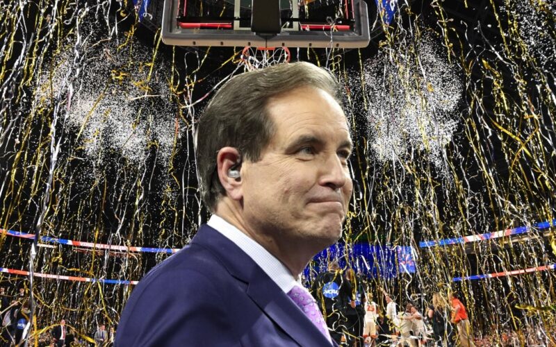 An emotional Jim Nantz watching One Shining Moment + reflecting on his CBS college basketball